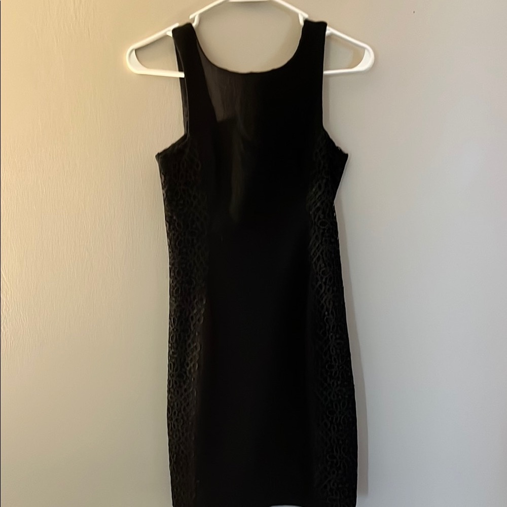 Banana Republic Elegant Black Lace Mini Dress